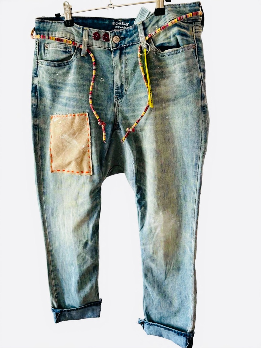 Levi’s slim cuffed drop crotch